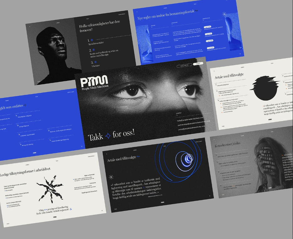 Presentation design work sample — investor pitch deck