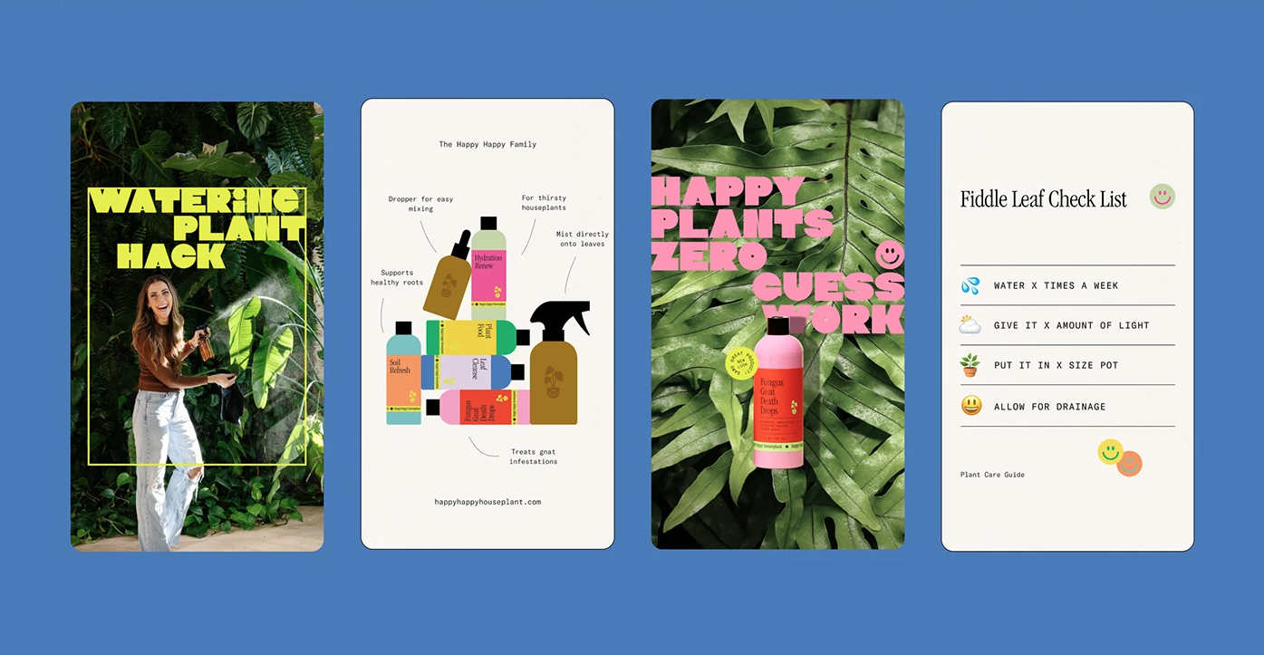 Client work sample — social media content design