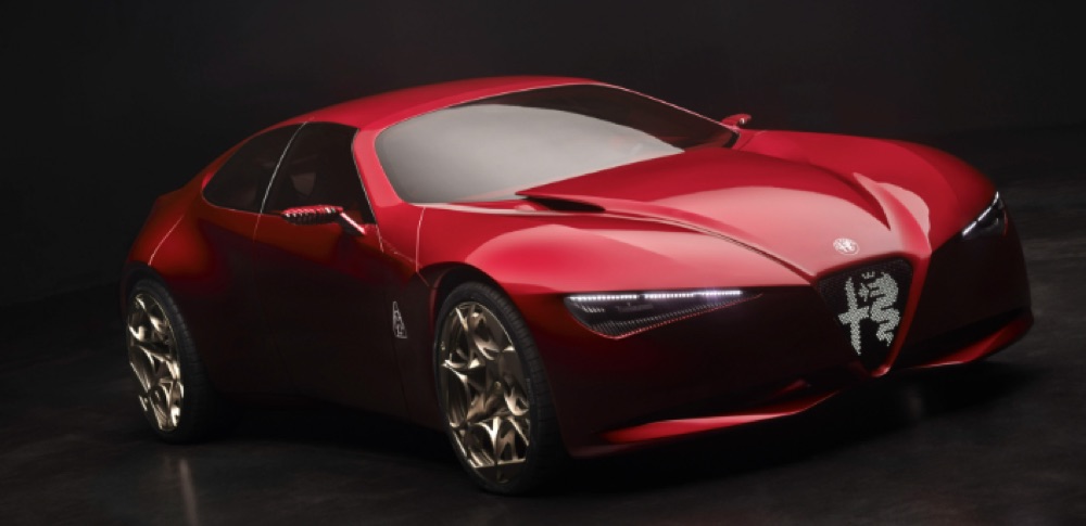 Reference still: the concept car from the front